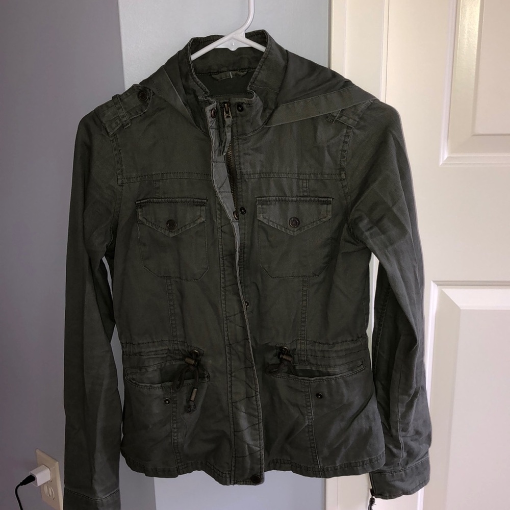 Women’s green army jacket